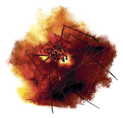 Гіганцкі пякельны павук (Giant Inferno Spider) | Бестыярый D&D 5e